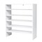 Costway 3 PCS Stackable Shoe Rack 31-Inch Horizontal Organizer 2-tier StorageShelf WhiteBrown